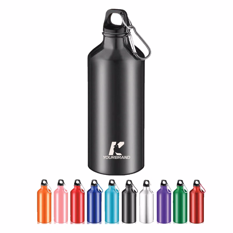 Large Travel Gym Sports Camping Water Bottle with Carabiner