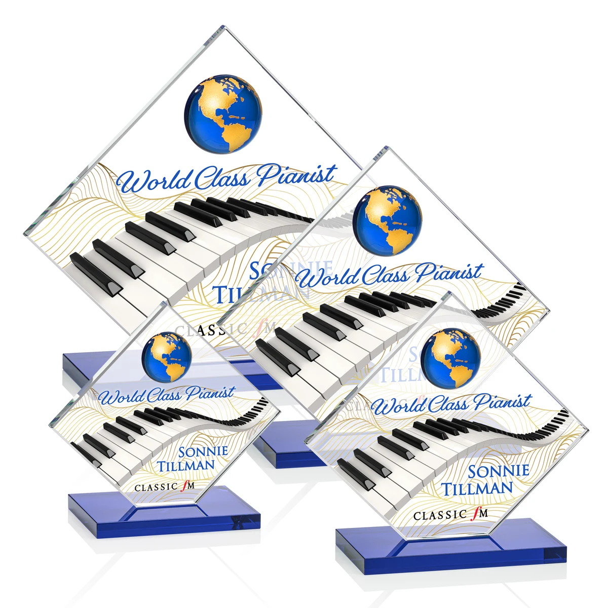 Ferrand VividPrint™ Award - Blue/Gold 1