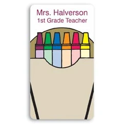 Laminated Personalized Name Badge (1.75"X3.125") Rectangle 1