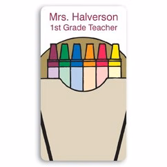 Laminated Personalized Name Badge (1.75"X3.125") Rectangle