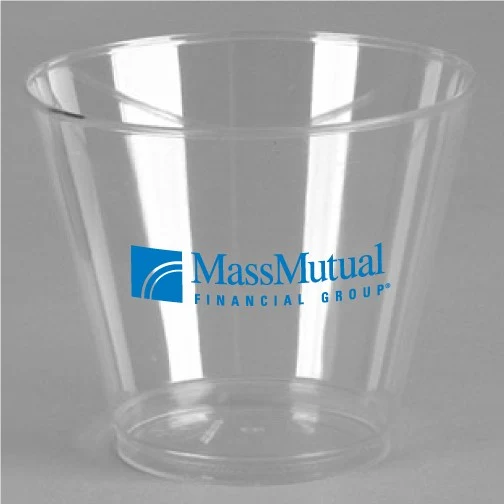 9 oz. "Squat" Crystal Clear Squat Cup 1