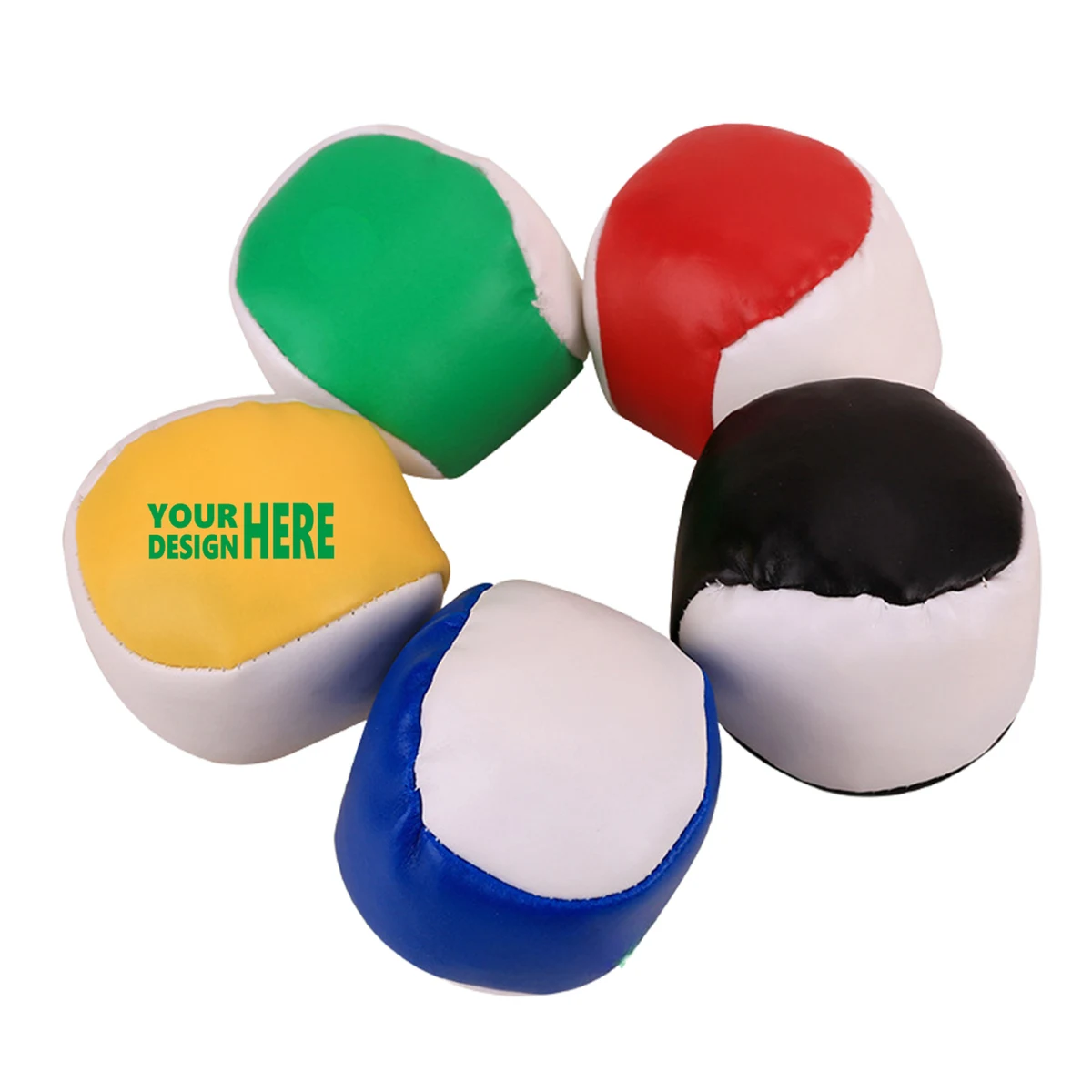 MOQ 50 Soft PU Leather Bean Bags for Fun Kids' Toss Games 1