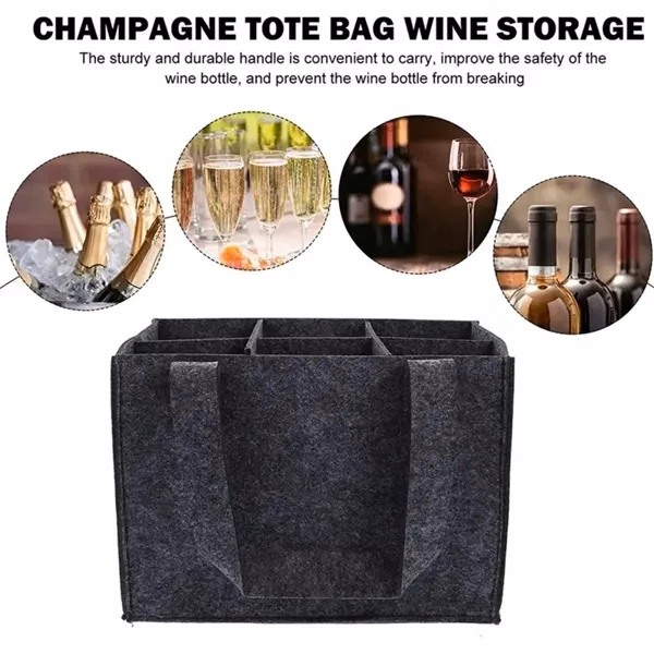 Eco-Friendly Wine Tote with Anti-Collision Divider