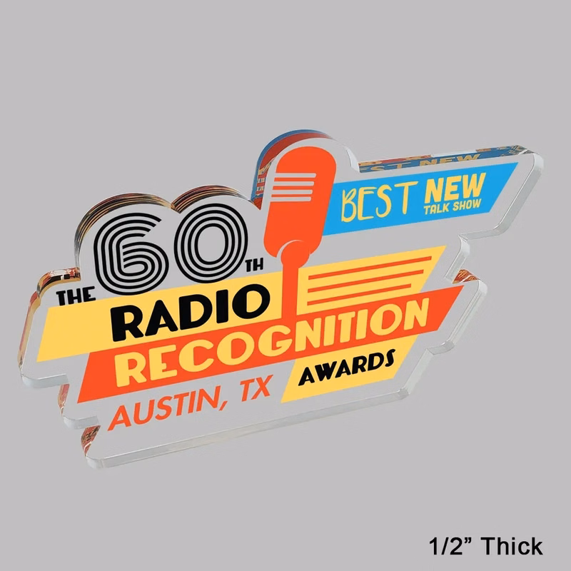 1" Free-Standing Acrylic Award
