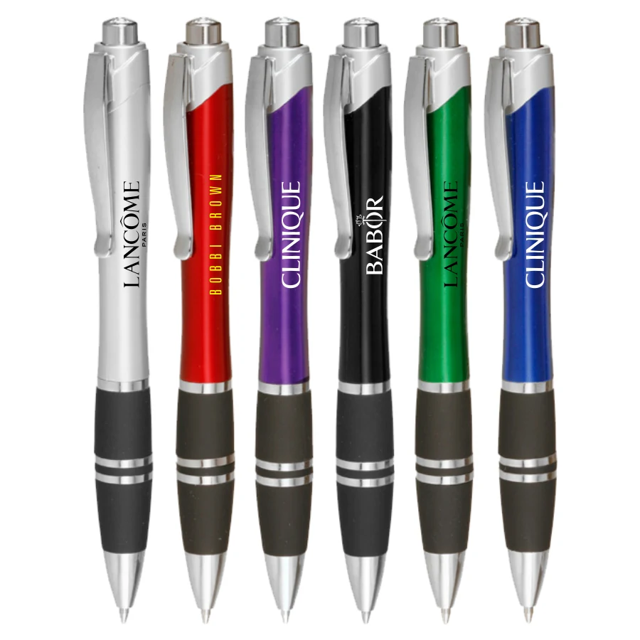 Union Printed, "kingly" Silver Click Pens 1