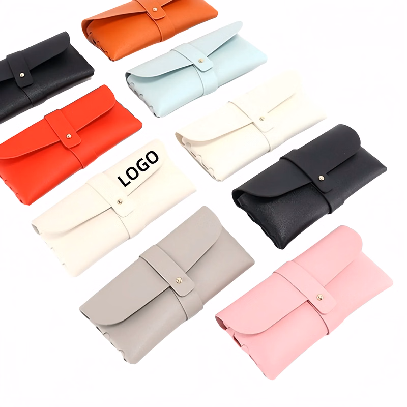 Glasses Case Single Nail Leather Sunglasses Bag