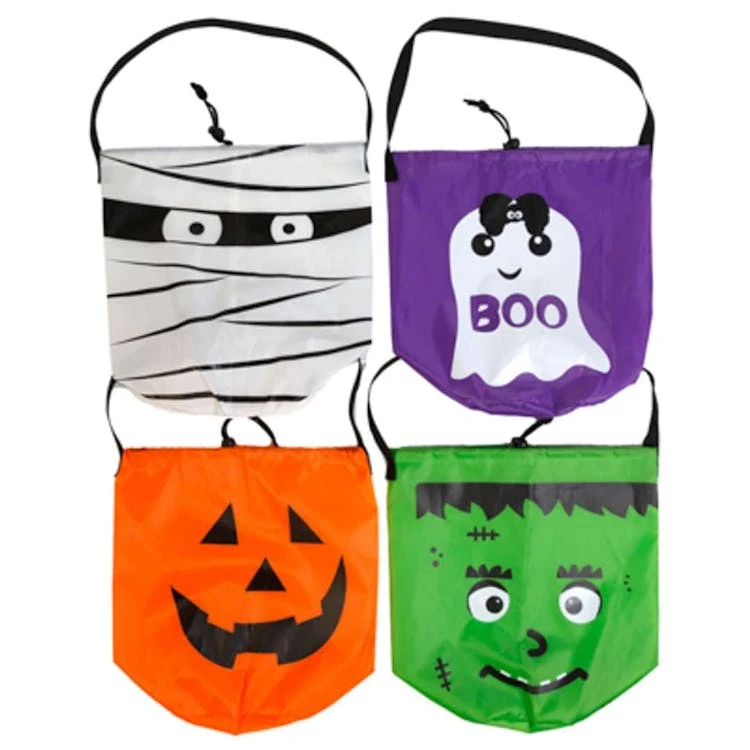 Trick-or-Treat Drawstring Bags - Assorted 1