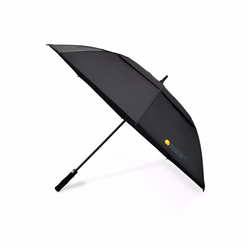 Elements 60" Recycled rPET Auto Open Dual Canopy Golf Umbrella