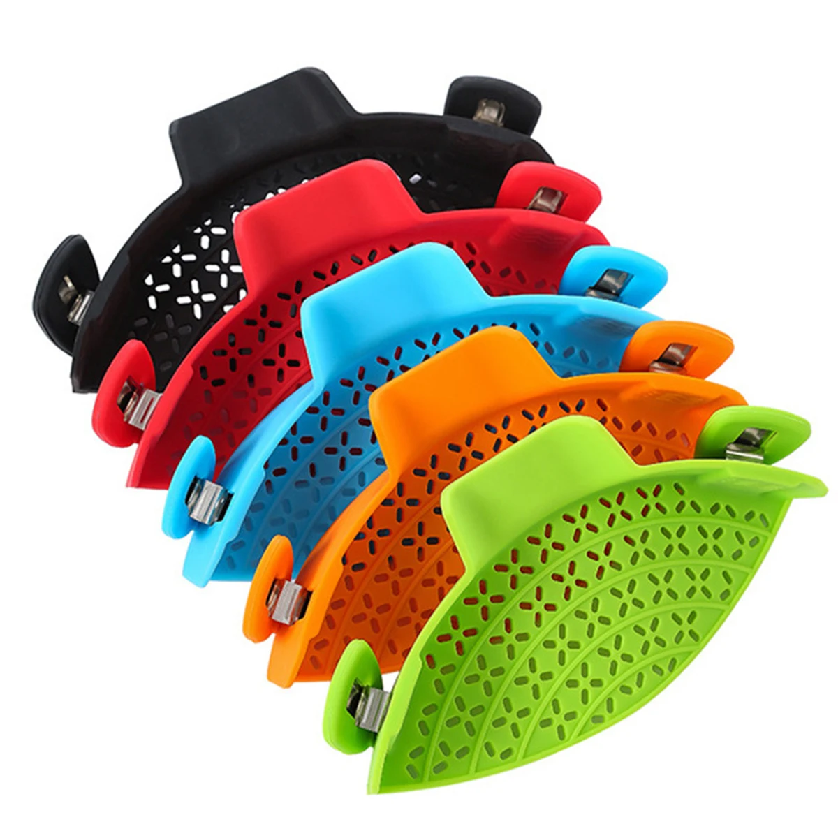 Adjustable Silicone Clip On Strainer for Pots 1