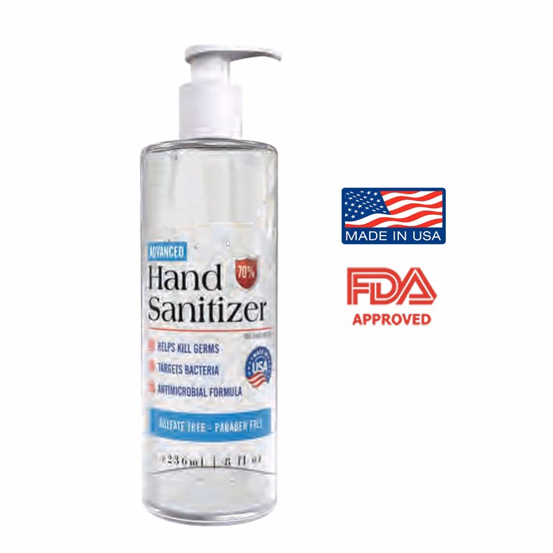 8oz. Gel Hand Sanitizer With Pump