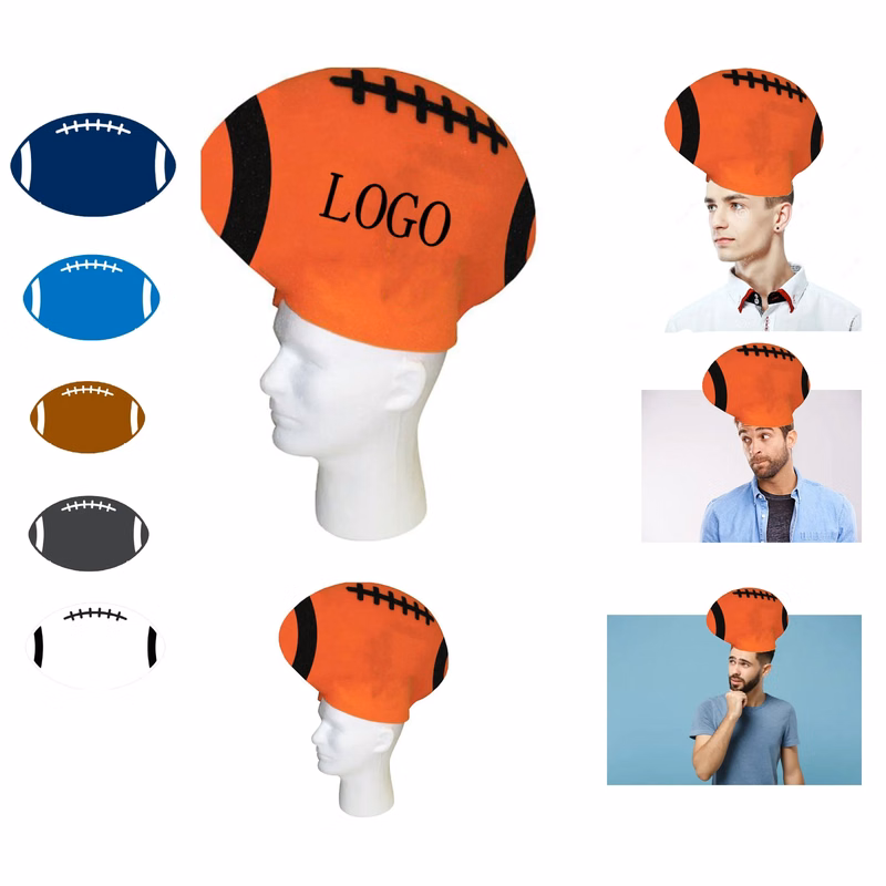 Football Foam Hat 4" x 9"