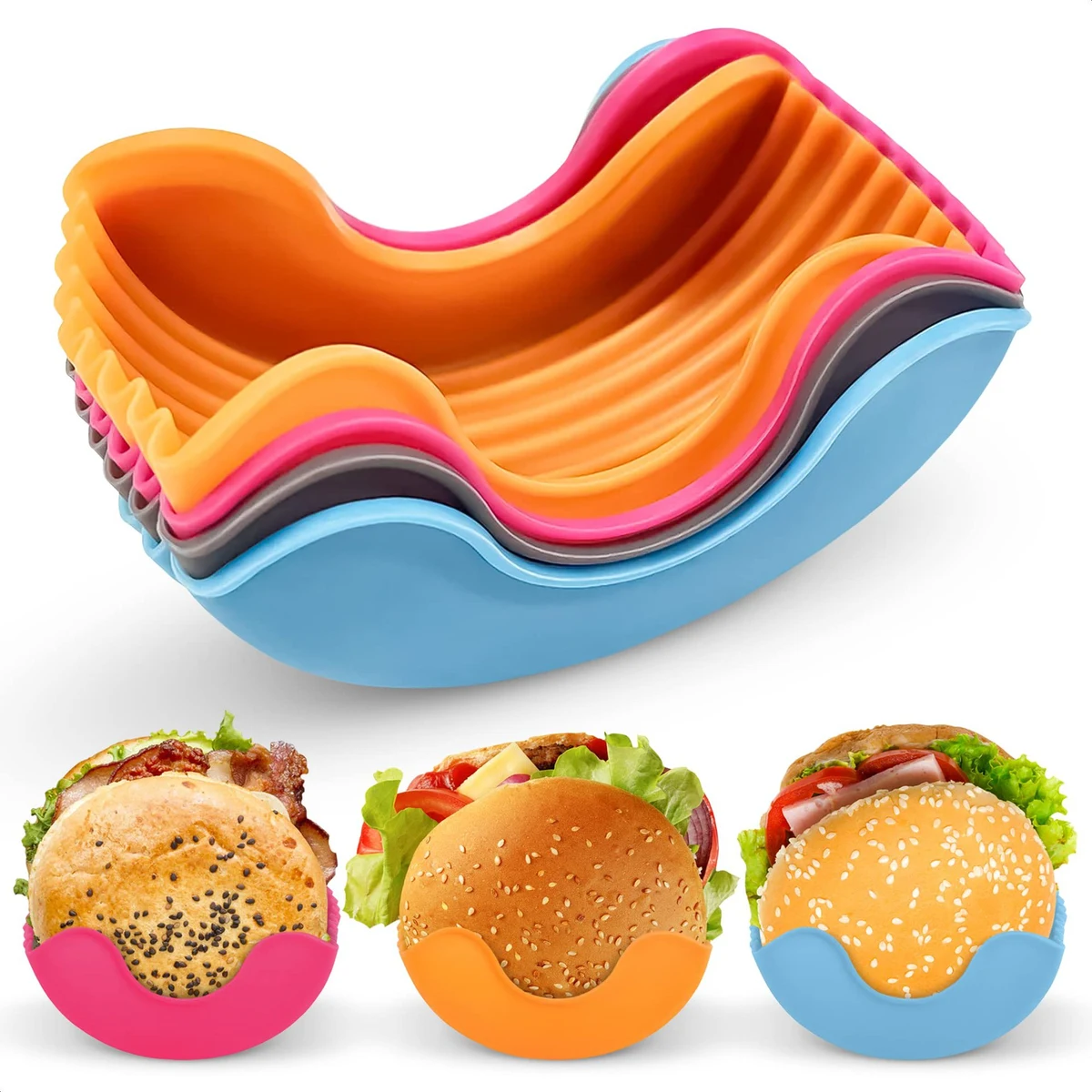 Silicone Burger Tray Holder 1