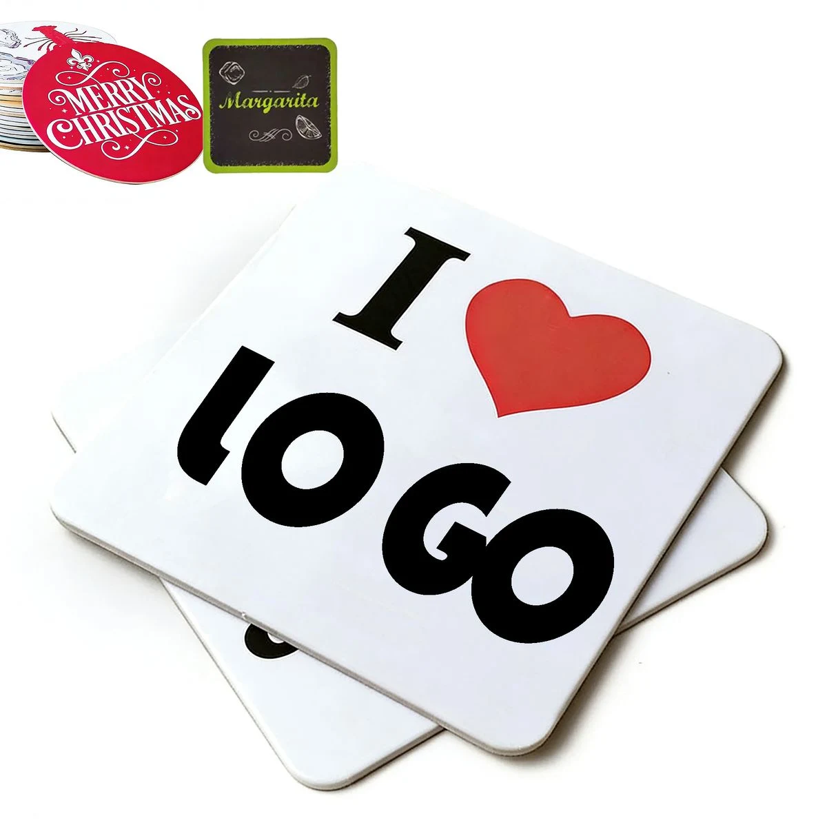 4-Inch Paper Drink Coaster 1