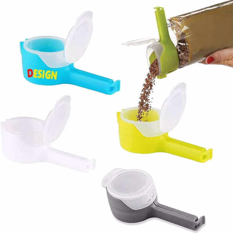 Food Storage Sealing Clips with Pour Spouts