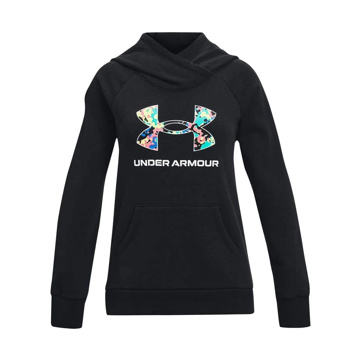 UA Rival Fleece Core Logo Girls' Hoodie 1