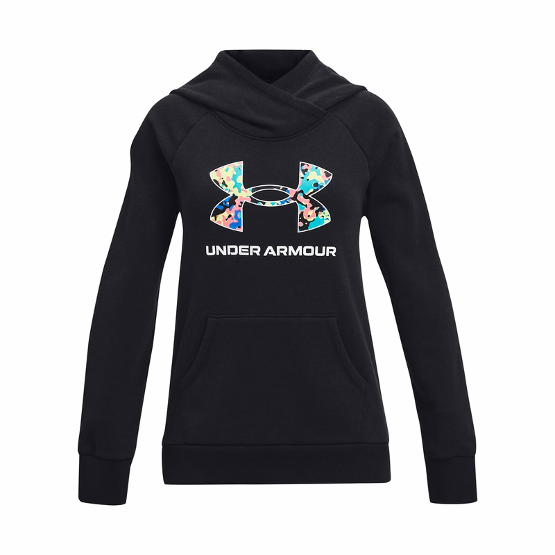 UA Rival Fleece Core Logo Girls' Hoodie