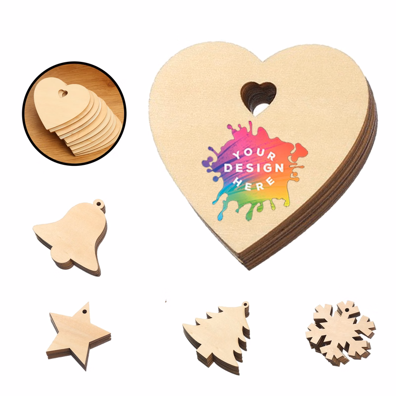 Full Color Wooden Tree Pendant MOQ10