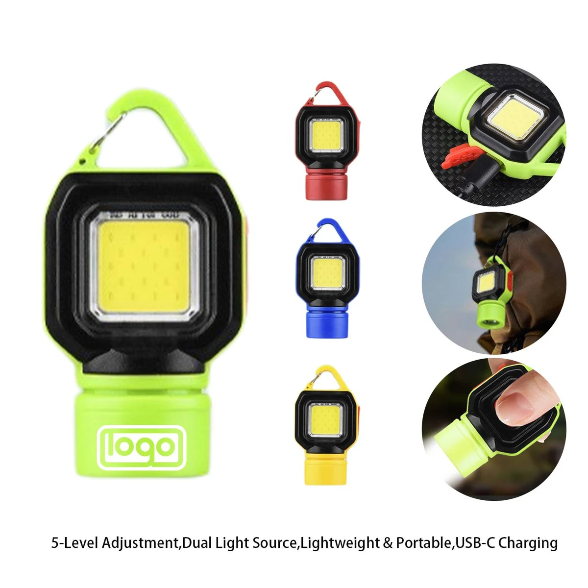 Dual-Source Portable Keychain Flashlight 1
