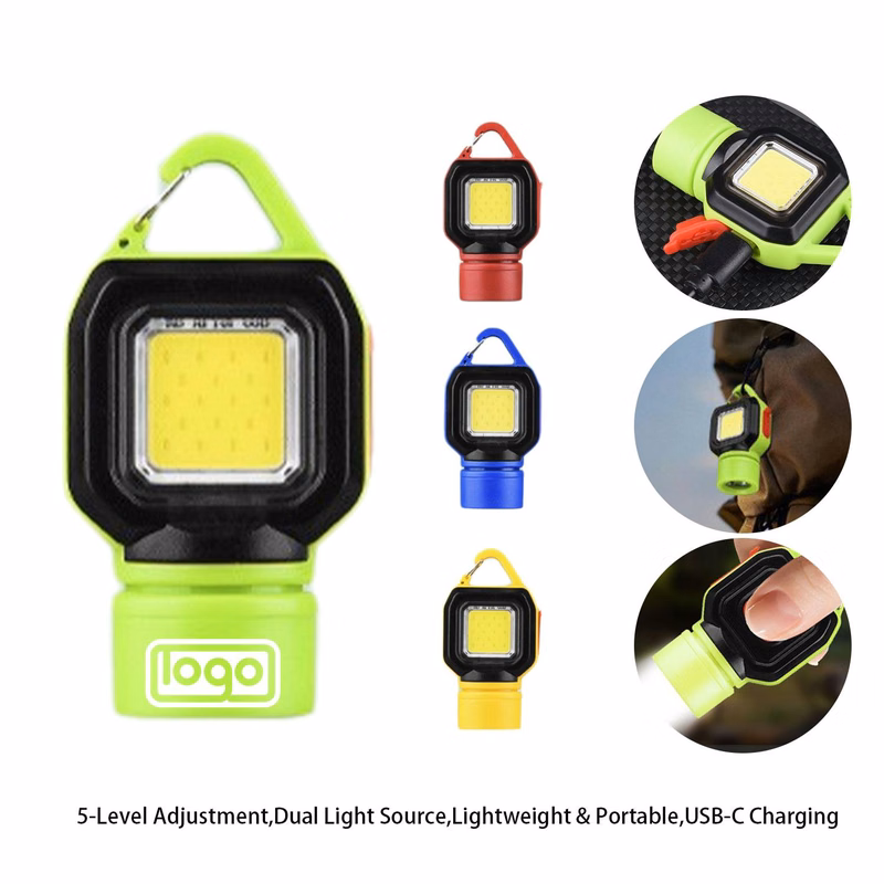 Dual-Source Portable Keychain Flashlight