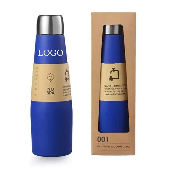 Stainless Steel Vacuum Insulated Bottle for Commutes, Fitness and Travel, custom water bottle with logo imprint 1