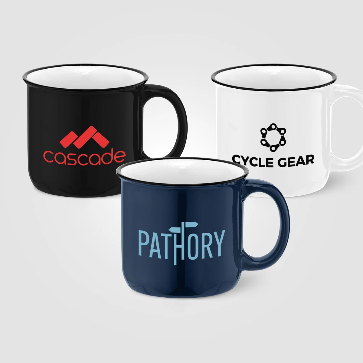 Adventure - 15 oz. Ceramic Campfire Mug, custom mug with logo imprint 1
