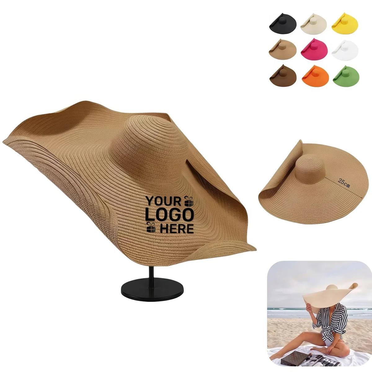 Large Wide Brim Straw Hats 1