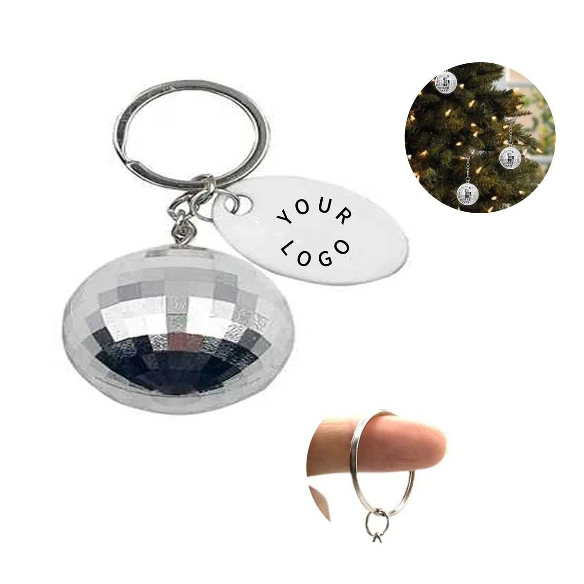 Reflective Disco Ball Keychain for Party Favors 1