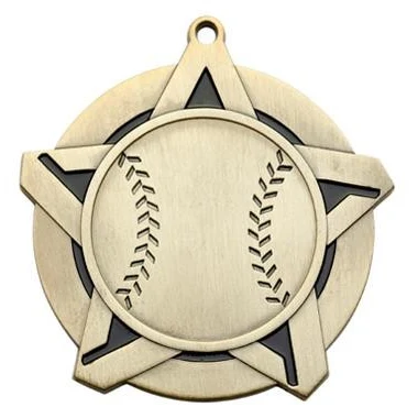 Baseball Super Star Medal 2-1/4" 1