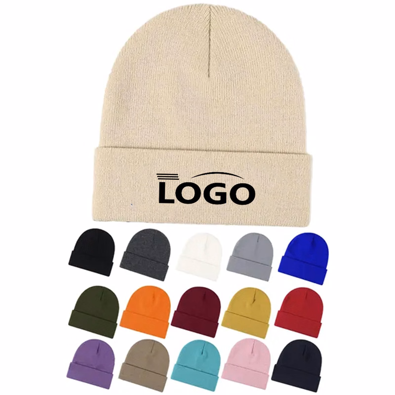 Stretch Fit Warm Cuffed Knit Beanie