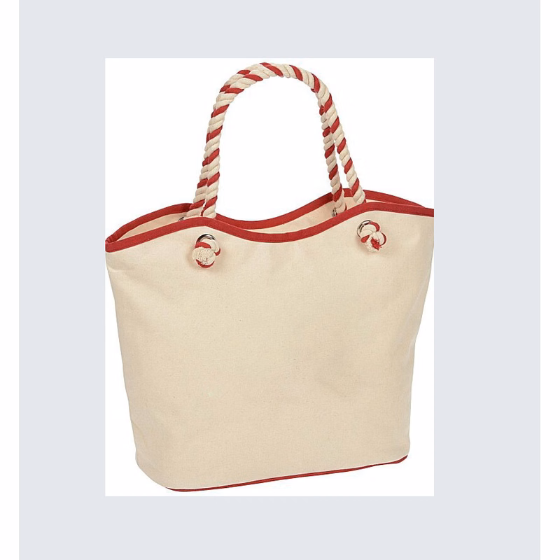16 OZ Canvas Tote Bag With Rope Handle