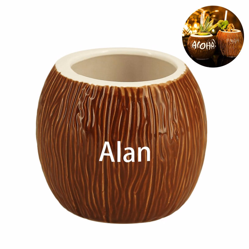 Coconut shaped cup