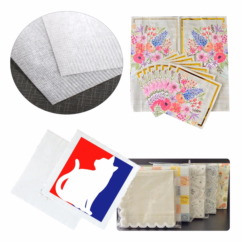 MOQ:50,000 Pieces 12.99"x12.99" Square Napkin