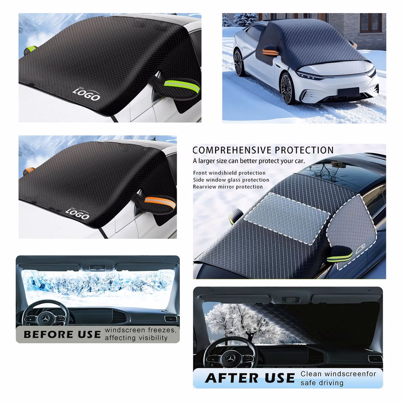 Automobile Front Windshield Snow And Sun Protection Cloth