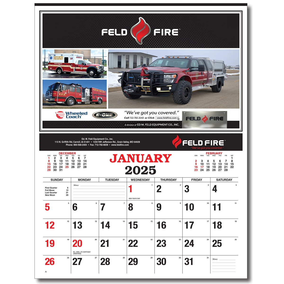 Custom 12 Photo Wall Calendar 1