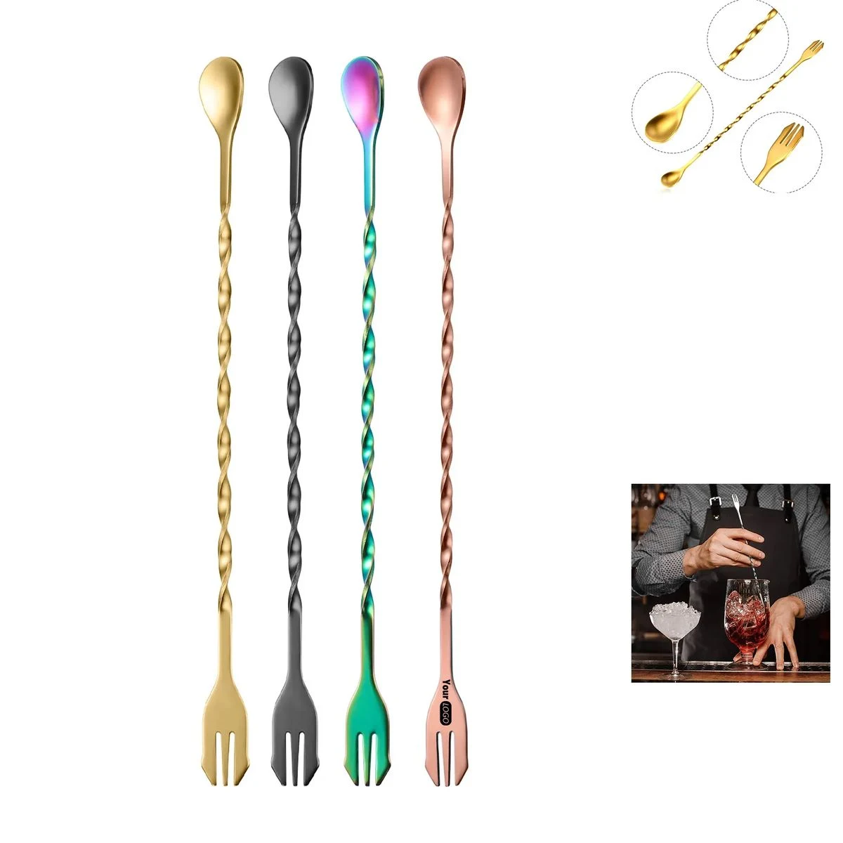 Double Headed Stirring Spoon 1