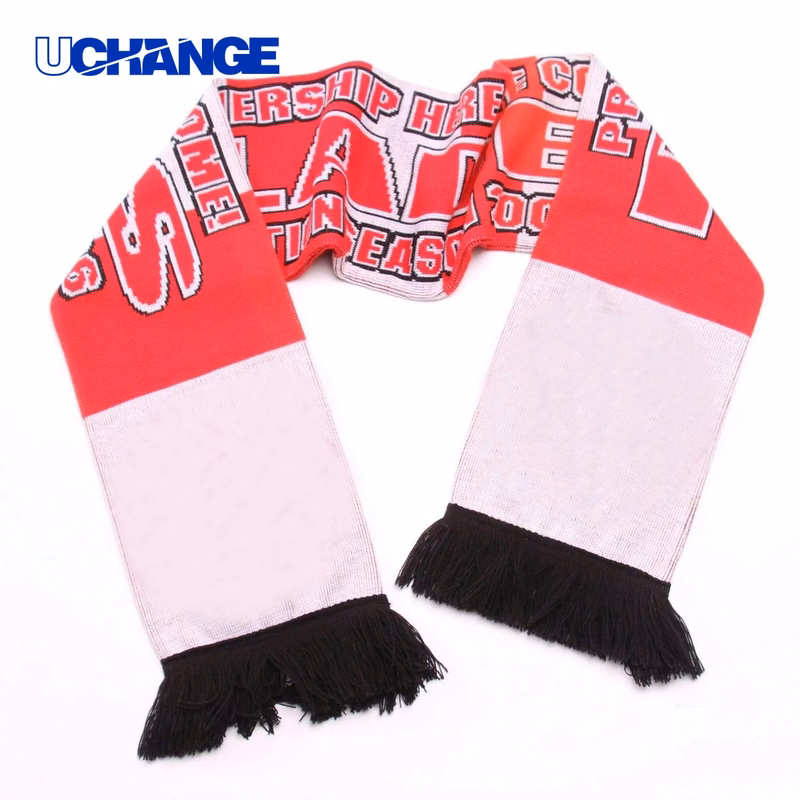 Custom Knitted Soccer Scarf with Fringe