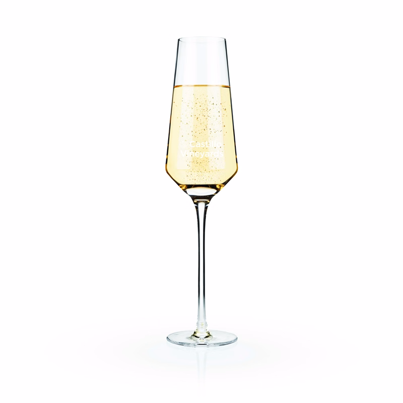 Viski® Raye Angled Crystal Champagne Flute, set of 2