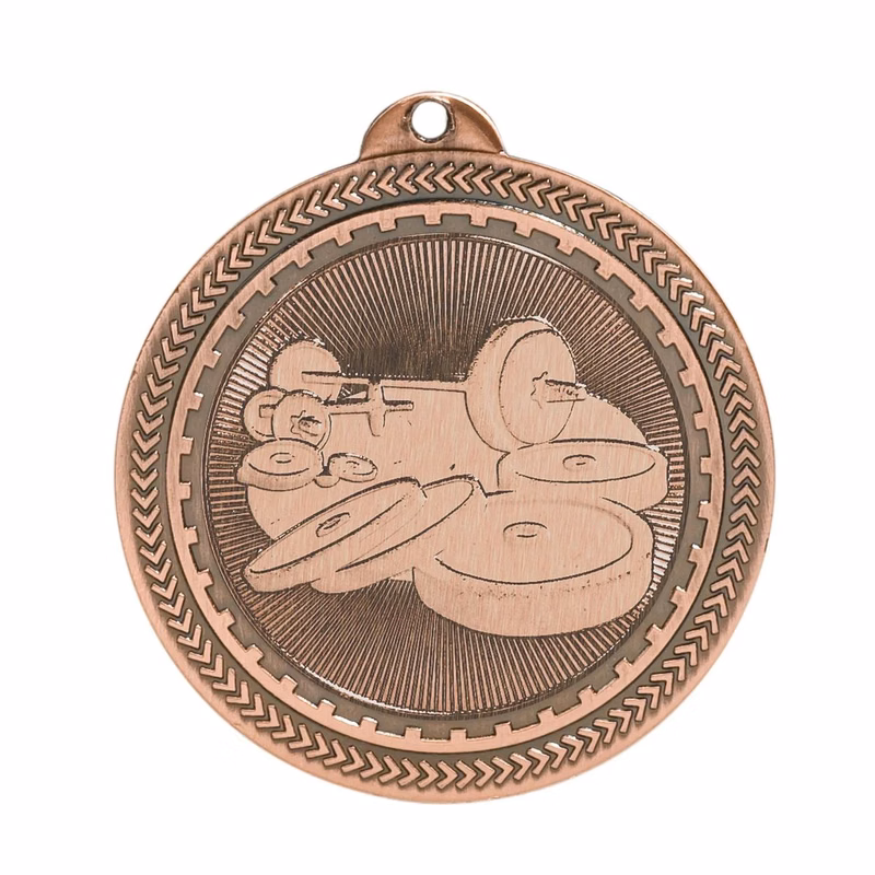 2" BriteLazer Medal-Weightlifting