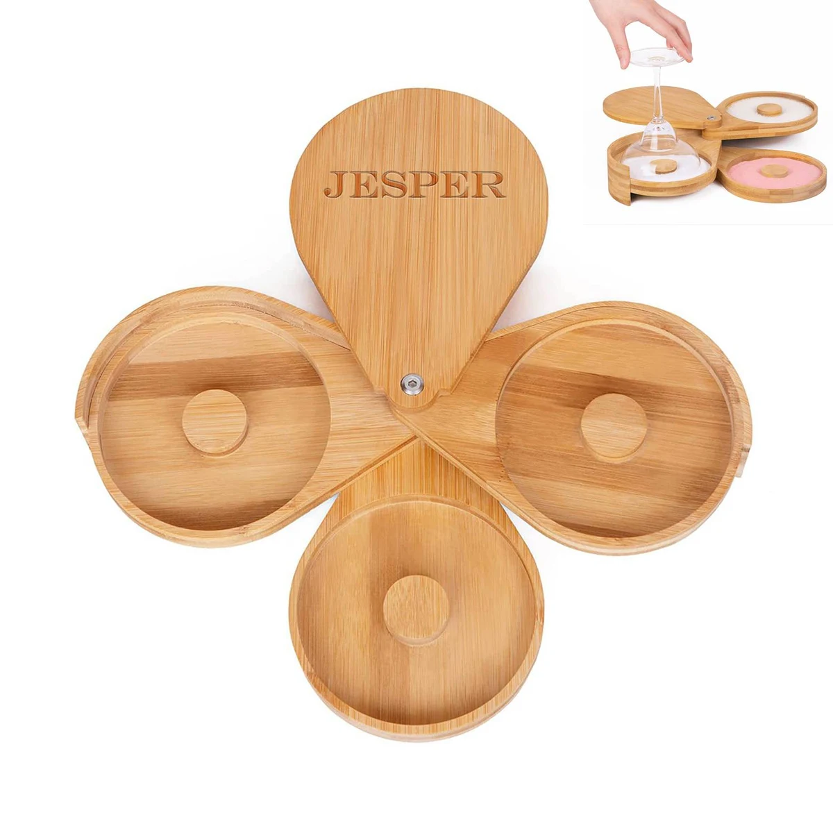 Rotating Bamboo Salt Rimmer Box 1