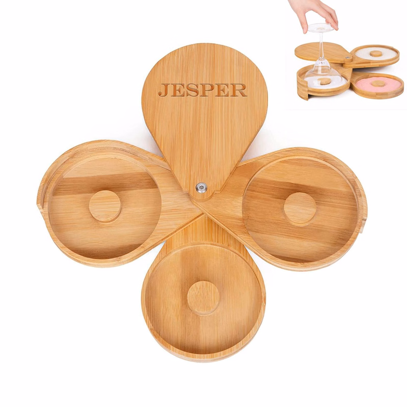 Rotating Bamboo Salt Rimmer Box