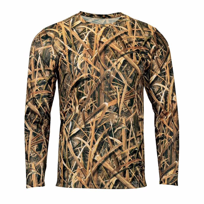Men's Oxford Performance Camo Print Long Sleeve T-Shirt - 237