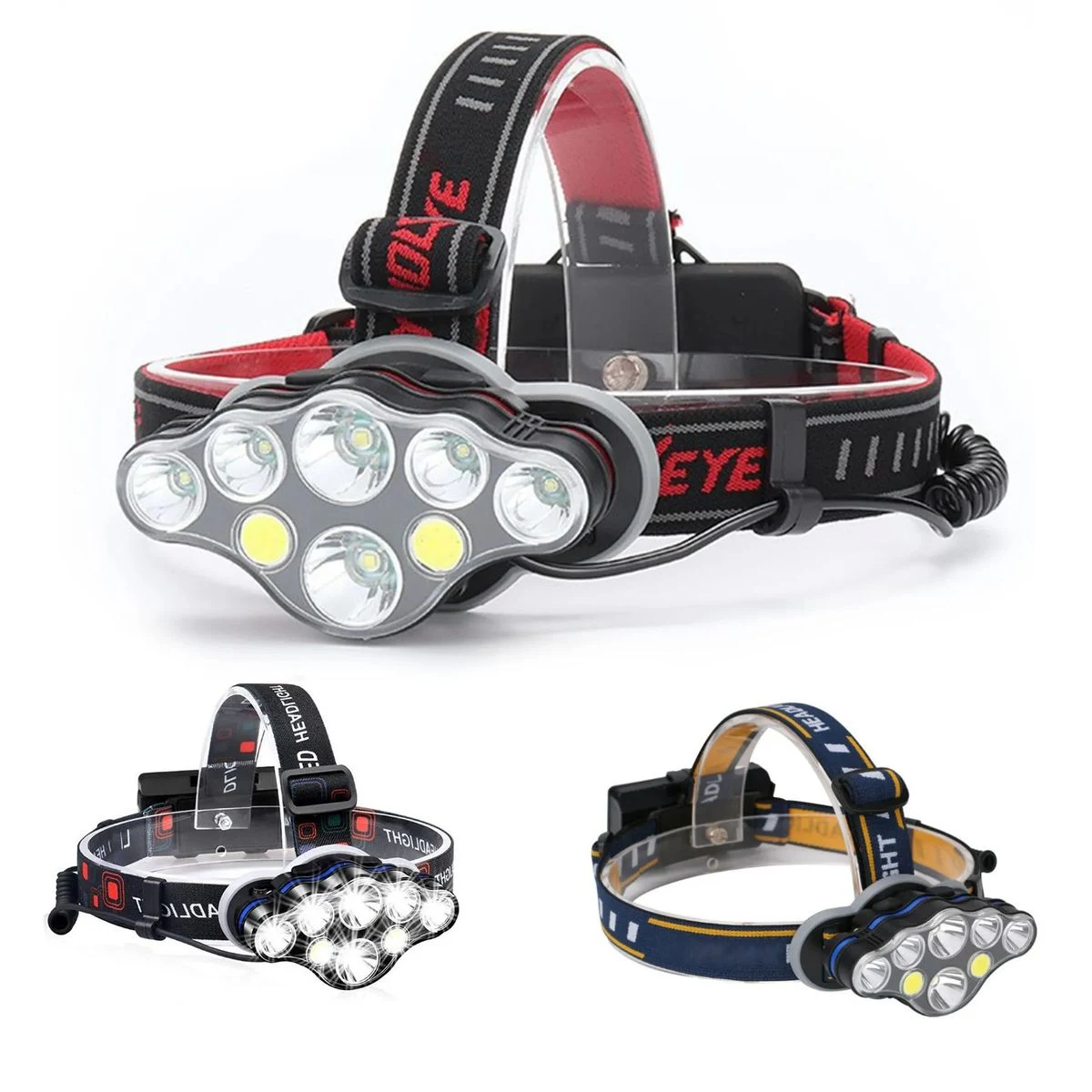 Charging Light Weight Waterproof High Lumen LED Headlight 1