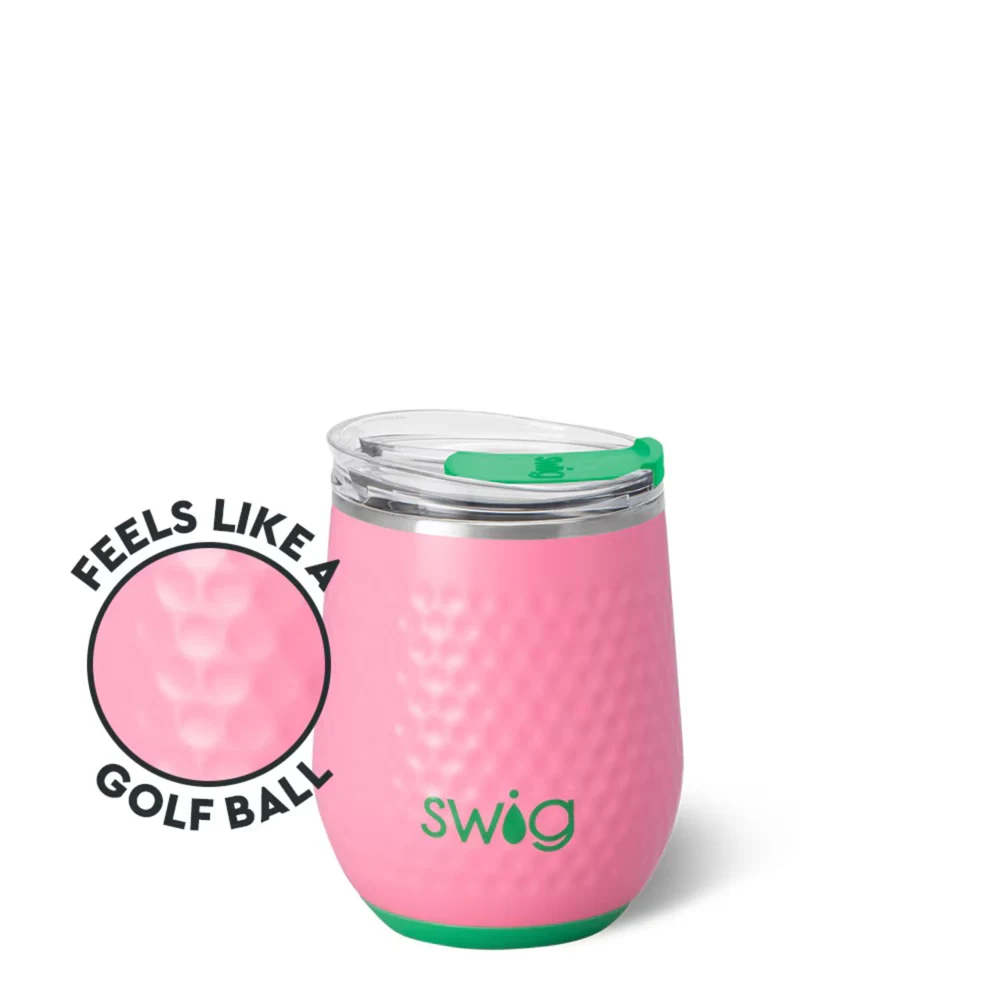 12 oz SWIG® Stainless Steel Insulated Golf Ball Stemless Tumbler 1