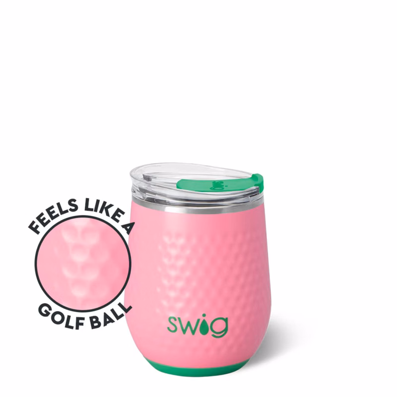 12 oz SWIG® Stainless Steel Insulated Golf Ball Stemless Tumbler