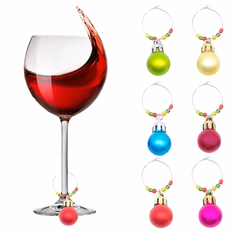 Christmas Wine Glass Charms