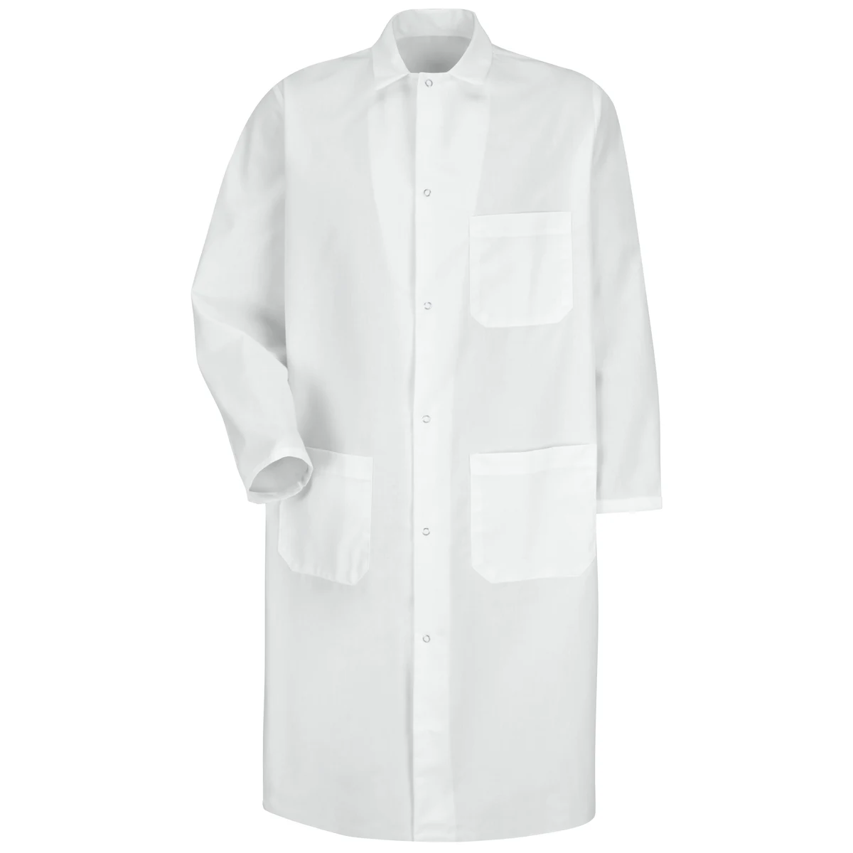 Red Kap® Gripper-Front Spun Polyester Butcher Coat with Exterior Pocket 1
