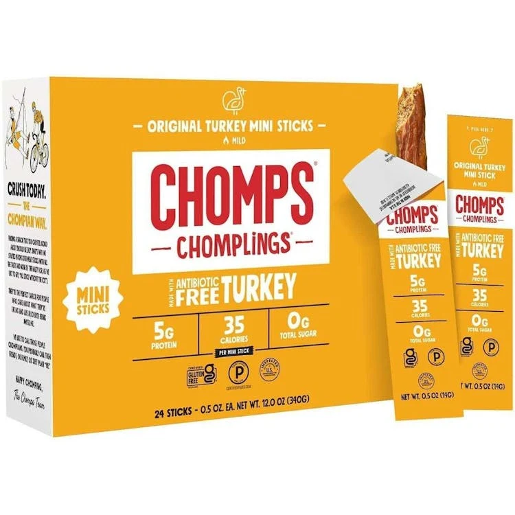 CHOMPS Chomplings Mini Turkey Snack Sticks 1