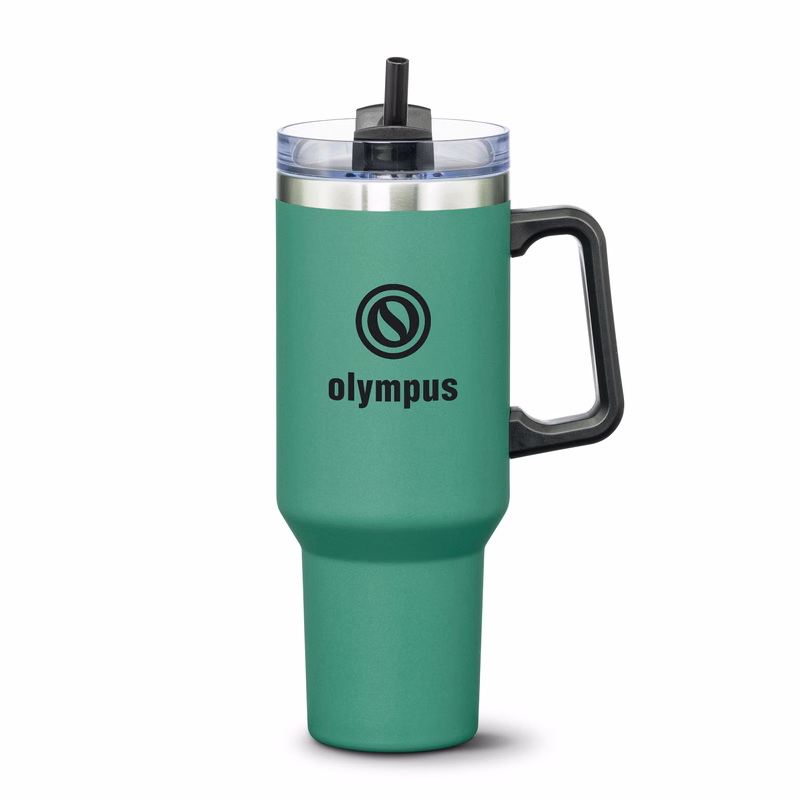 Compeer Handle Travel Mug w/Straw - 40oz