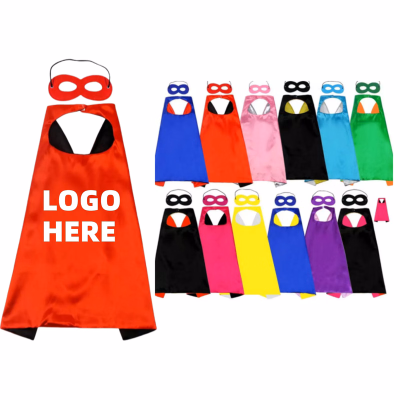 Adults Superhero-Capes And Mask