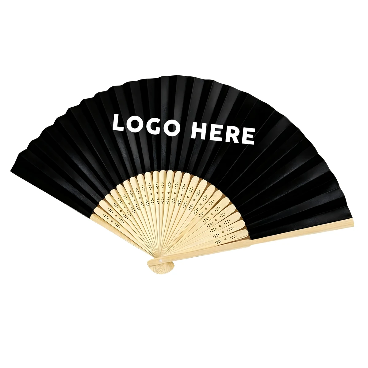 Paper Bamboo Handheld Folding Fan 1